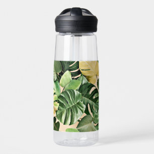 Floral/hawaiianisches/tropisches Blatt Trinkflasche