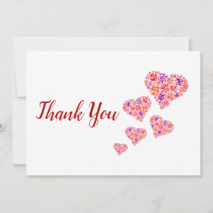 Floral Hearts Dankeskarte