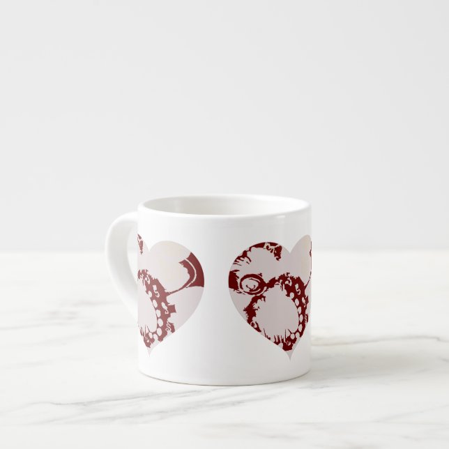 Floral Hearts Espresso Cup Espressotasse (Vorderseite Links)