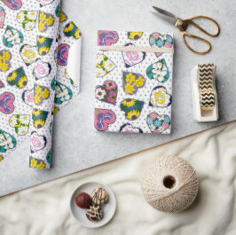Floral Hearts Geschenkpapier