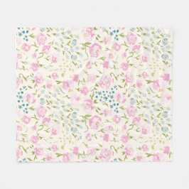 Floral Heaven Fleece Blanket
