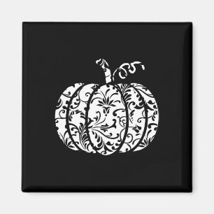 Floral Hello Fall Pumpkin Season Fall Vibes Hallow Magnet