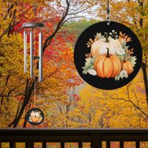 Floral Herbst Kürbiskugel Wind Chime