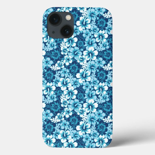 Floral Hibiscus Pattern Case-Mate iPhone Hülle (Rückseite)