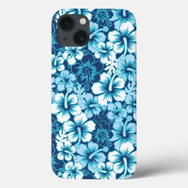 Floral Hibiscus Pattern Case-Mate iPhone Hülle (Rückseite)