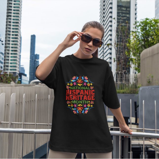 Floral Hispanic Heritage T-Shirt (Von Creator hochgeladen)