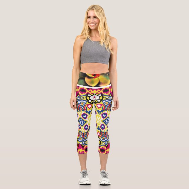 FLORAL - Hochwaldkappen Capri Leggings (Vorderseite)