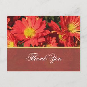 Floral Hochzeit danke Ihnen Post-Karte. Postkarte
