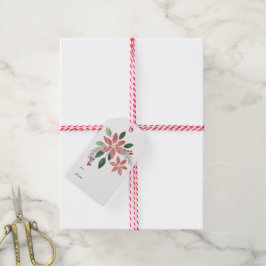 Floral Holiday-Geschenk-Tag Geschenkanhänger