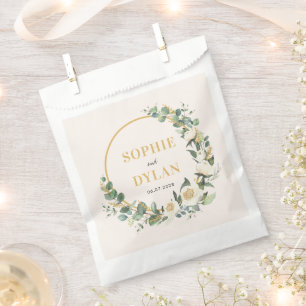 Floral Hoop-Gastgeschenk Hochzeit Geschenktütchen