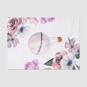 Floral Hot Air Ballon Reisen Brautparty Seidenpapier