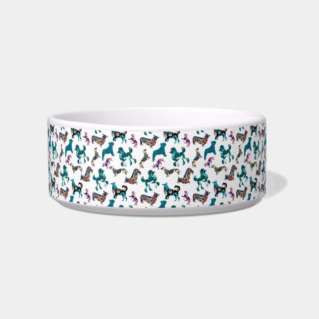 Floral Hunde Napf (Vorderseite)