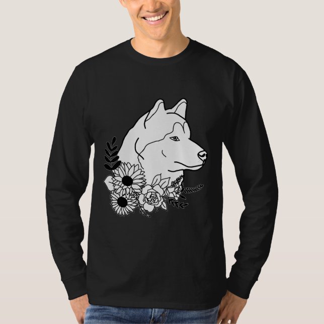 Floral Husky T-Shirt (Vorderseite)