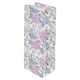 Floral Hydrangea Geschenktasche Geschenktüte Für Weinflaschen