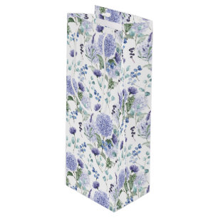 Floral Hydrangea Geschenktasche Geschenktüte Für Weinflaschen