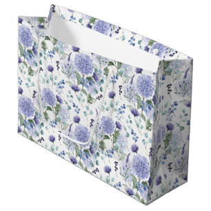 Floral Hydrangea Geschenktasche Große Geschenktüte