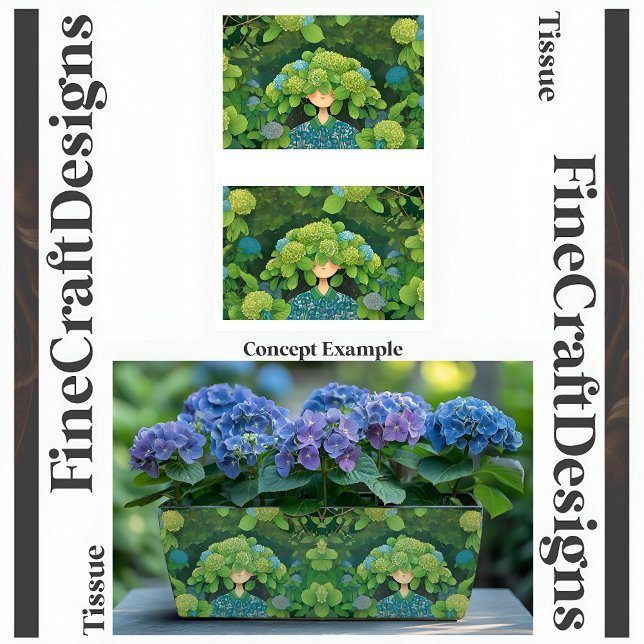 Floral Hydrangea Hat Fun Garden Dekoupage R&L 146 Seidenpapier (Von Creator hochgeladen)