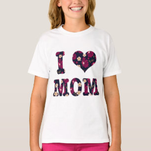 Floral I Liebe Mama T-Shirt