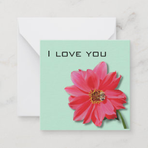 Floral I Liebe You card Mitteilungskarte
