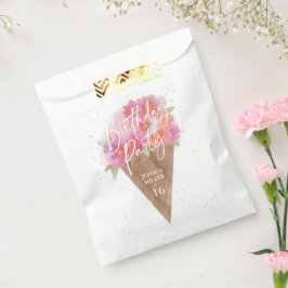 Floral Ice Creme Cone Geburtstagsparty Geschenktütchen