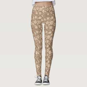 Floral in Earth Tones Leggings