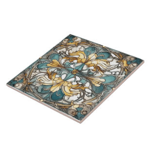 Floral Indigo Azulejo Tiles Fliese