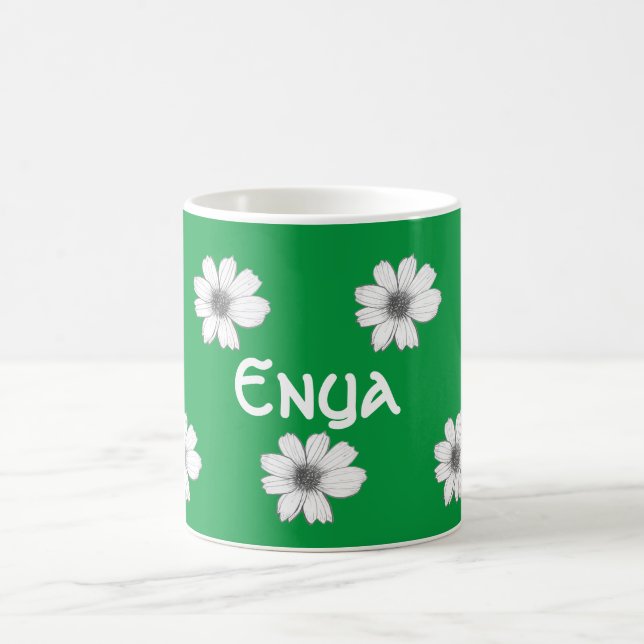 Floral Individuelle Name Irish Green Kaffeetasse (Mittel)
