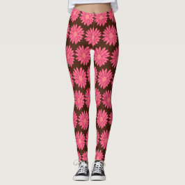 Floral infundiert Mocha Leggings