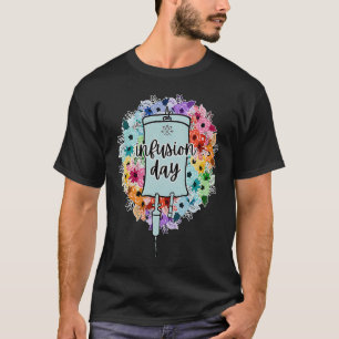 Floral Infusion Day Therapy Nurse Minimalistisch B T-Shirt