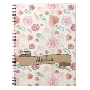 Floral Inspirier School Notizblock