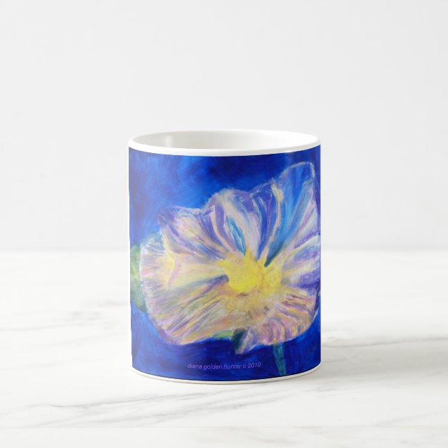 floral intense blue, diana golden hunter c 2010 kaffeetasse (Mittel)