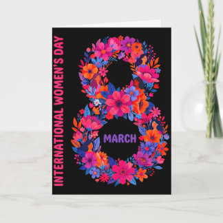 Floral internationaler frauentag 2026 FeministinFl Karte