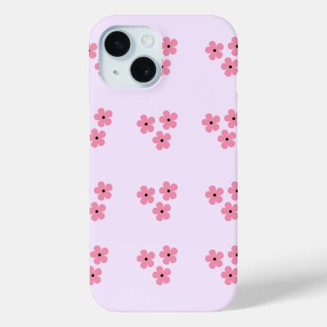 Floral iPhone 15 Hülle (Rückseite)
