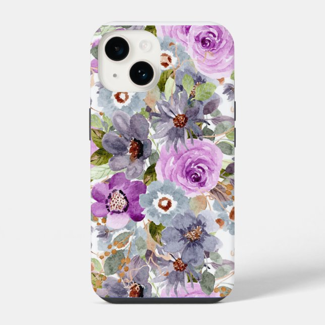 Floral iPhone Case iPhone Hülle (Rückseite)