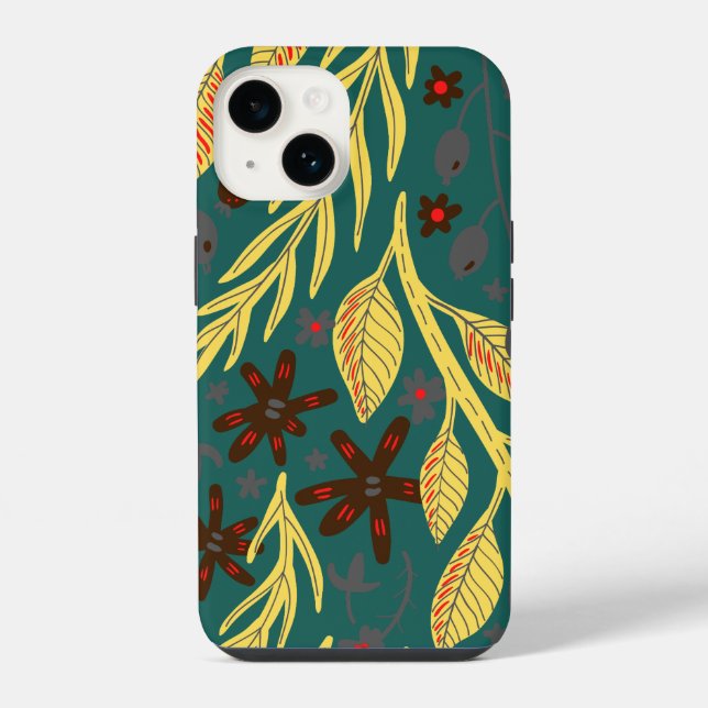 Floral iPhone Hülle (Rückseite)