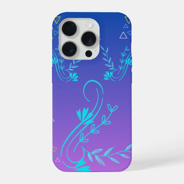 Floral  iPhone hülle (Rückseite)