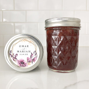 Floral Islamische Nikkah-Gastgeschenk Hochzeit Runder Aufkleber