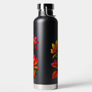 Floral isolierte Wasserflasche - Lebhaftes Design Trinkflasche