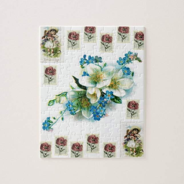 Floral Jigsaw Puzzle (Vertikal)