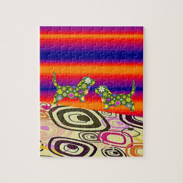 Floral Jigsaw Puzzle (Vertikal)