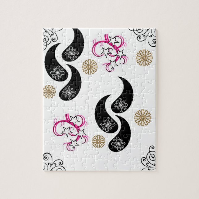 Floral Jigsaw Puzzle (Vertikal)