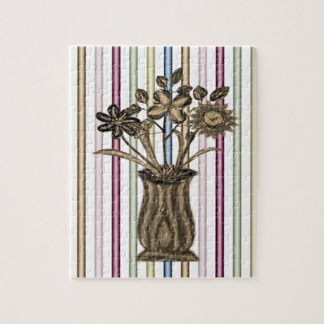 Floral Jigsaw Puzzle (Vertikal)