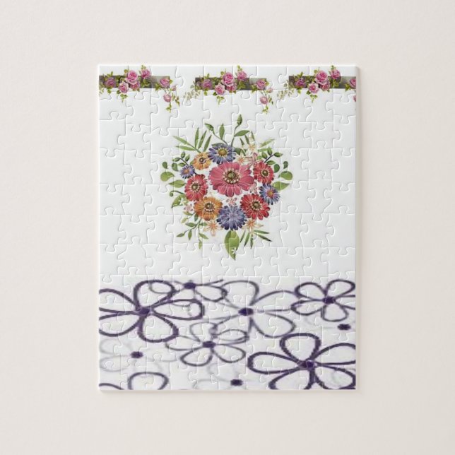 Floral Jigsaw Puzzle (Vertikal)