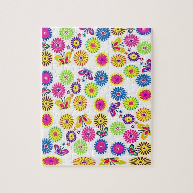 Floral Jigsaw Puzzle (Vertikal)