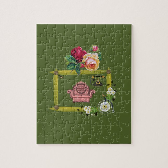 Floral Jigsaw Puzzle (Vertikal)