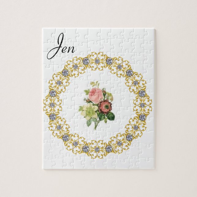 Floral Jigsaw Puzzle (Vertikal)