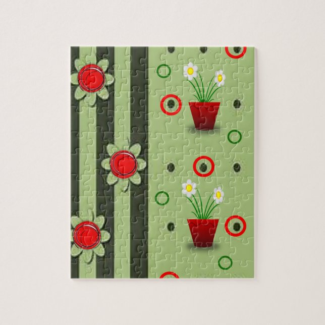 Floral Jigsaw Puzzle (Vertikal)