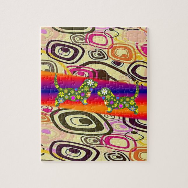 Floral Jigsaw Puzzle (Vertikal)