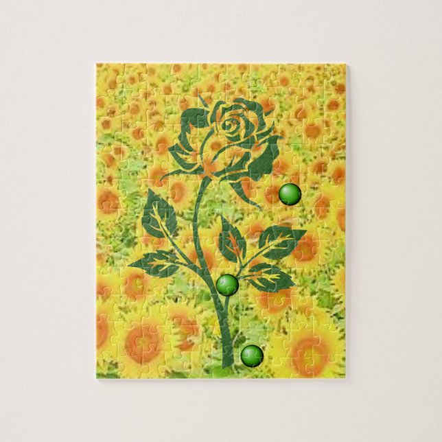 Floral Jigsaw Puzzle (Vertikal)