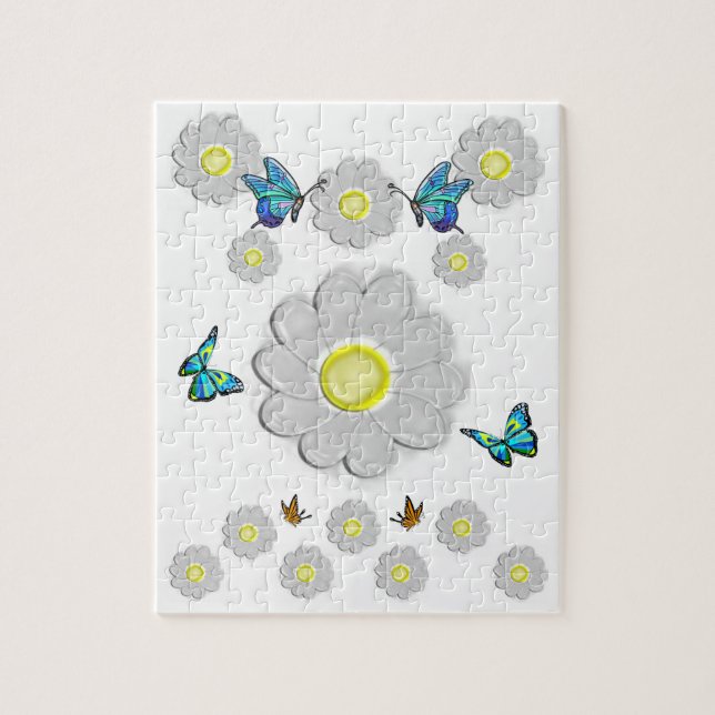 Floral Jigsaw Puzzle (Vertikal)
